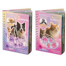 Book of Stickers Cute Pet Scrapbooking Toys Cat & Dog Aesthetic