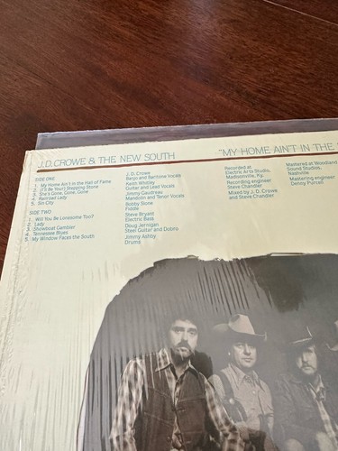 JD CROWE & NEW SOUTH w/ KEITH WHITLEY My Home Ain’t in Hall Of Fame 1979 LP - Picture 12 of 12
