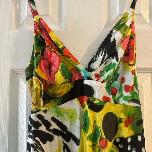 Jams World Tropical Floral Maxi Dress - Yellow, Green, Pink - Picture 2 of 5