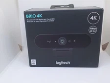 New Logitech Brio 4K Webcam-60fps-4096 X 2160 Video-Auto-Focus 5X Digital Zoom