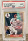2022 Topps Chrome Shohei Ohtani #87BC-2 1987 Topps Baseball PSA 8 NM-MT Dodgers