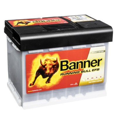 Banner 65Ah Autobatterie Running BULL EFB 12V 56511 56000 Start-Stop Starter