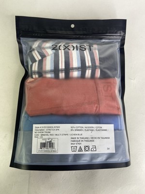 2xist Cotton Stretch 3 Pack Low Rise Trunks Boxer Briefs Underwear Mens Size L
