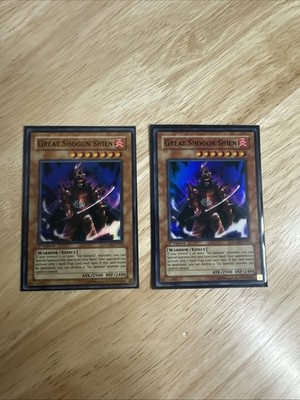Yu-Gi-Oh Great Shogun Shien STON-EN013 1st Edition Super Rare x2 NM