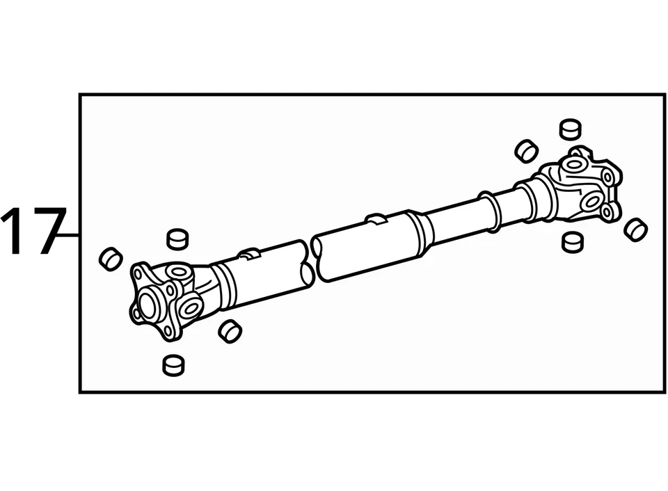 Eje de transmisión delantero compatible con 10-20 LEXUS GX460 577039 Foto 4 de 4