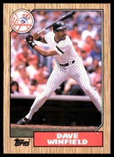 Dave Winfield 1987 Topps #770 Yankees MLB READ FREE SHIPPING AutographDen