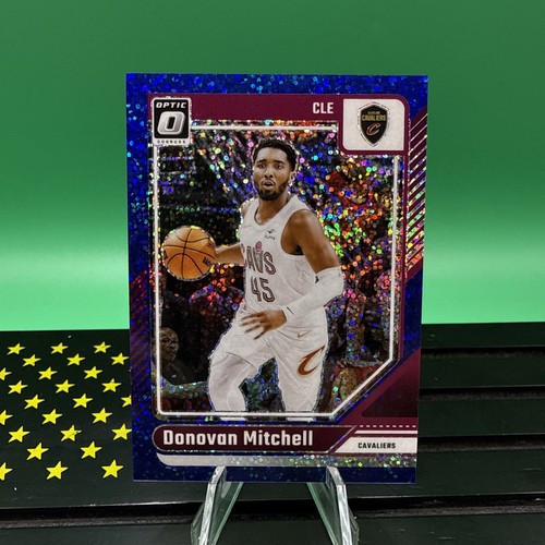 Donovan Mitchell 2024-25 Panini Donruss Optic #91 Blue Sparkle Prizm /180 Cavs