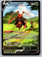 Kricketune V TG12/TG30 Holo V Rare Silver Tempest Trainer Gallery Pokemon NM on eBay