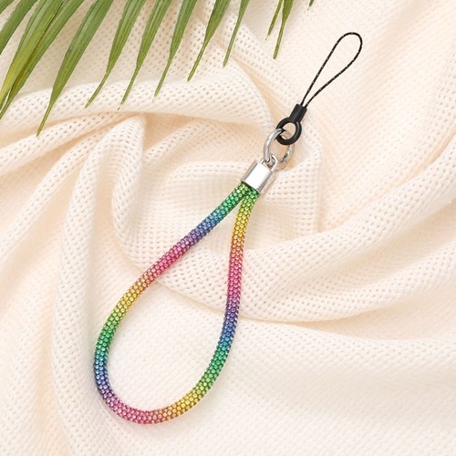 Keychain Rhinestone Phone Lanyard Bright Hanging Cord Phone Accessories - Photo 5 sur 14
