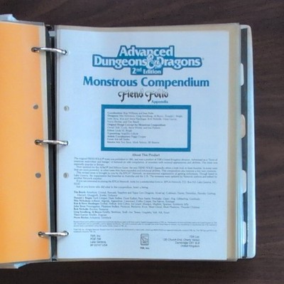 TSR Advanced D&D 2nd Ed Monstrous Compendium LOT MC-14, Kara-Tur + Ravenloft VG