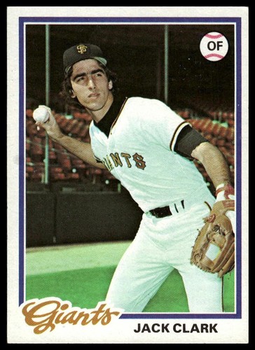 1978 Topps #384 Jack Clark San Francisco Giants Baseball Card