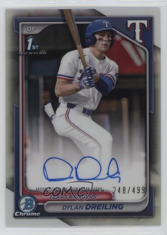 2024 Bowman Draft Chrome Prospect Refractor /499 Dylan Dreiling #CPA-DD Auto fv8