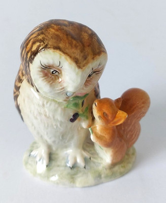 Beswick ~ Beatrix Potter ~ ''OLD MR BROWN'' BP 2a Gold Oval Stamp