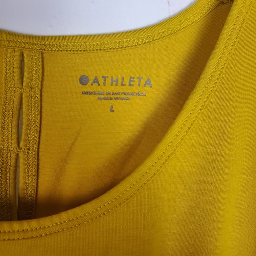 Athleta Essence Vital Tie Back Tank Top Size L Earthen Ochre Sleeveless Yoga Gym - Bild 5 von 12