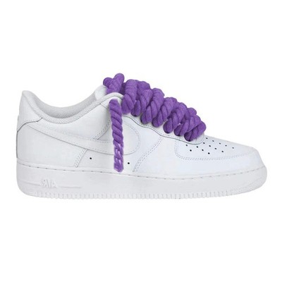 Nike Air Force 1 Seil Schnürsenkel Custom Lila