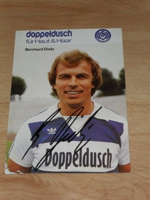 Autogrammkarte Bernhard Dietz MSV Duisburg Saison 1981/82 Schalke 04 - orig sign