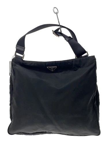 Sac bandoulière PRADA nylon noir uni occasion