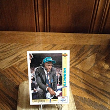 Upper Deck 1991-92 Larry Johnson Rookie Card #2 Charlotte Hornets NBA. rookie card picture