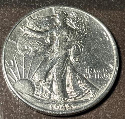 Silver .90 VG 1945 Walking Liberty Half Dollar
