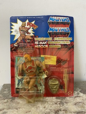 MOTU HE-MAN VINTAGE THUNDER PUNCH NEU IM BLISTER EUROPE MATTEL 1988 TOP!