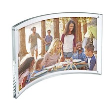 Curved Magnetic Acrylic Photo Frame 11"W X 8.5"H
