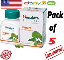 5X TAGARA Himalaya 60 Tabs Each With Long Expiry  Free Shipping