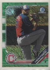 2019 Bowman Chrome Prospects Green Shimmer Refractor /99 Sam Hentges 0m8