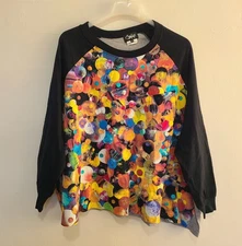 Comme des Garcons Planet Print Longsleeve Top T-Shirt Men’s S Japan Made 