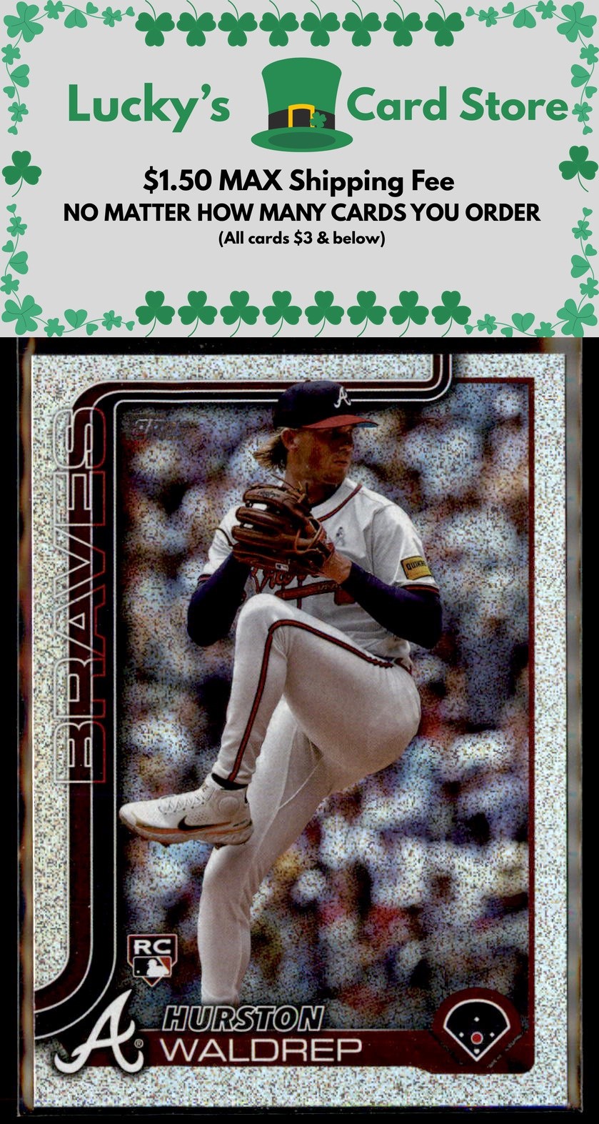 2025 Topps #253 Hurston Waldrep Sandglitter