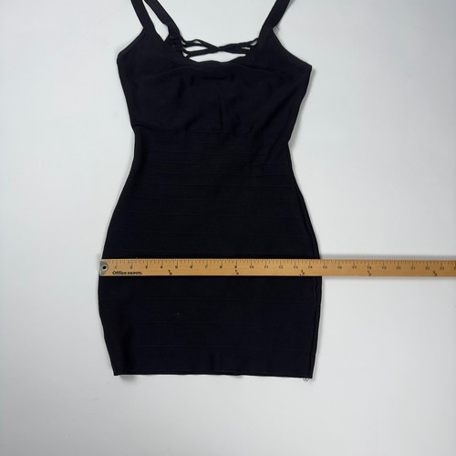 Marciano Women’s Bandage Bodycon Stretch Mini Dress Small Open Back Strappy - Picture 5 of 12