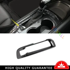 Car Central Gear Shift Panel Trim Frame For Chevrolet Malibu 16-21 Carbon Fiber