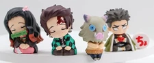 Demon Slayer Sitting Sleeping Mini Figure Set of 4 Nezuko Kamado Tomy