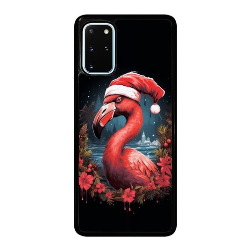 For Samsung S21 S22 S23 S24 Ultra FE hot pink Flamingo Christmas Anti skid Cover - 第 3/25 張圖片