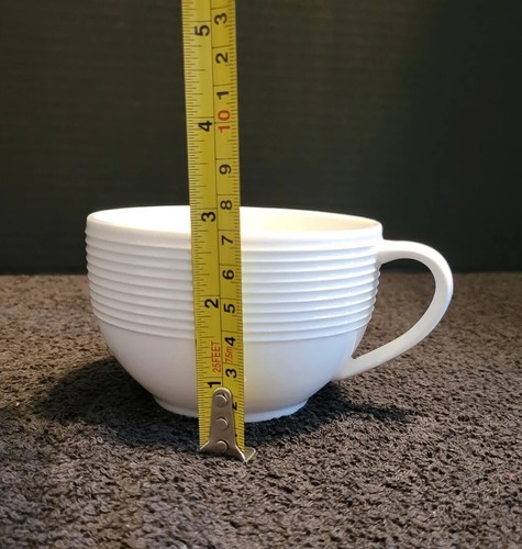 Gibson Home White Ribbed Coffee or Tea Cup - Picture 8 of 9