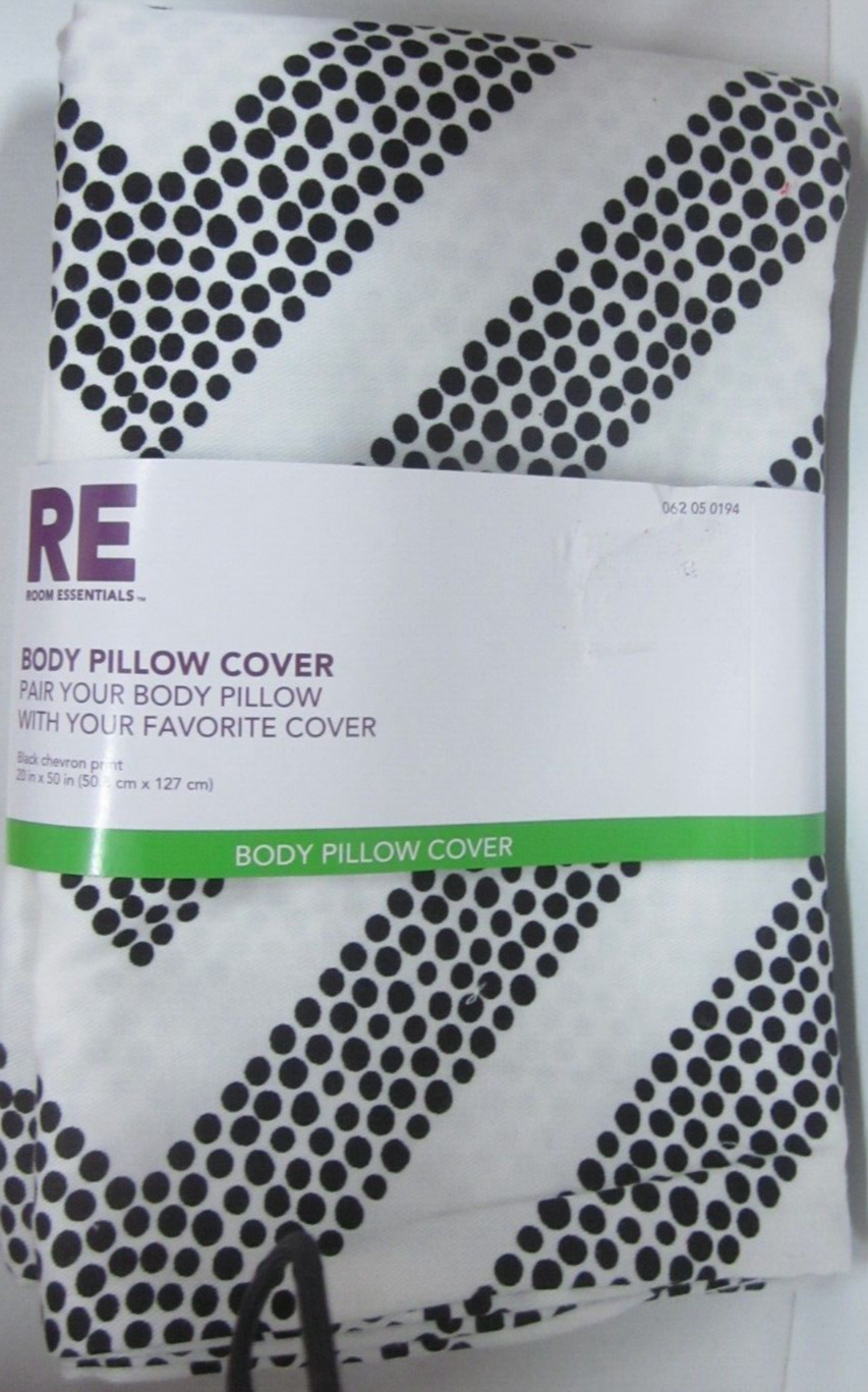 Cover Black Chevron Print  20 X 50