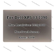 13" FHD Non-Touch LCD Screen Assembly Display Complete For Dell XPS 13 7390 Gold