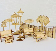 Wichtel Miniaturen Vogelhaus, Briefkasten, Sc...