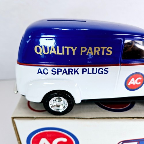 1950 Panel Delivery Truck Bank AC Spark Plugs Die Cast Metal Ertl 1992 USA Made - Picture 9 of 17
