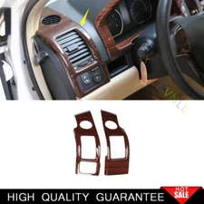 Fit For Honda CRV CR-V 2007-2011 Wood Grain Console L&R Air Outlet Vent Trim 2*