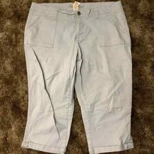 Faded Glory Gray Size 18 Capris
