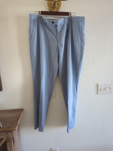 Daniel Hetcher Paris Men's Suit Size Jacket 46R pant 38Wx30 Kentucky Derby Blue - 第 8/11 張圖片