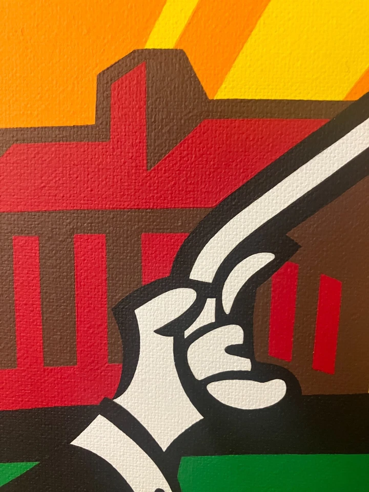 MONOPOLY Original Moderno Pop Art Pintura Acrílica Pintada a Mano sobre Lienzo Foto 4 de 4