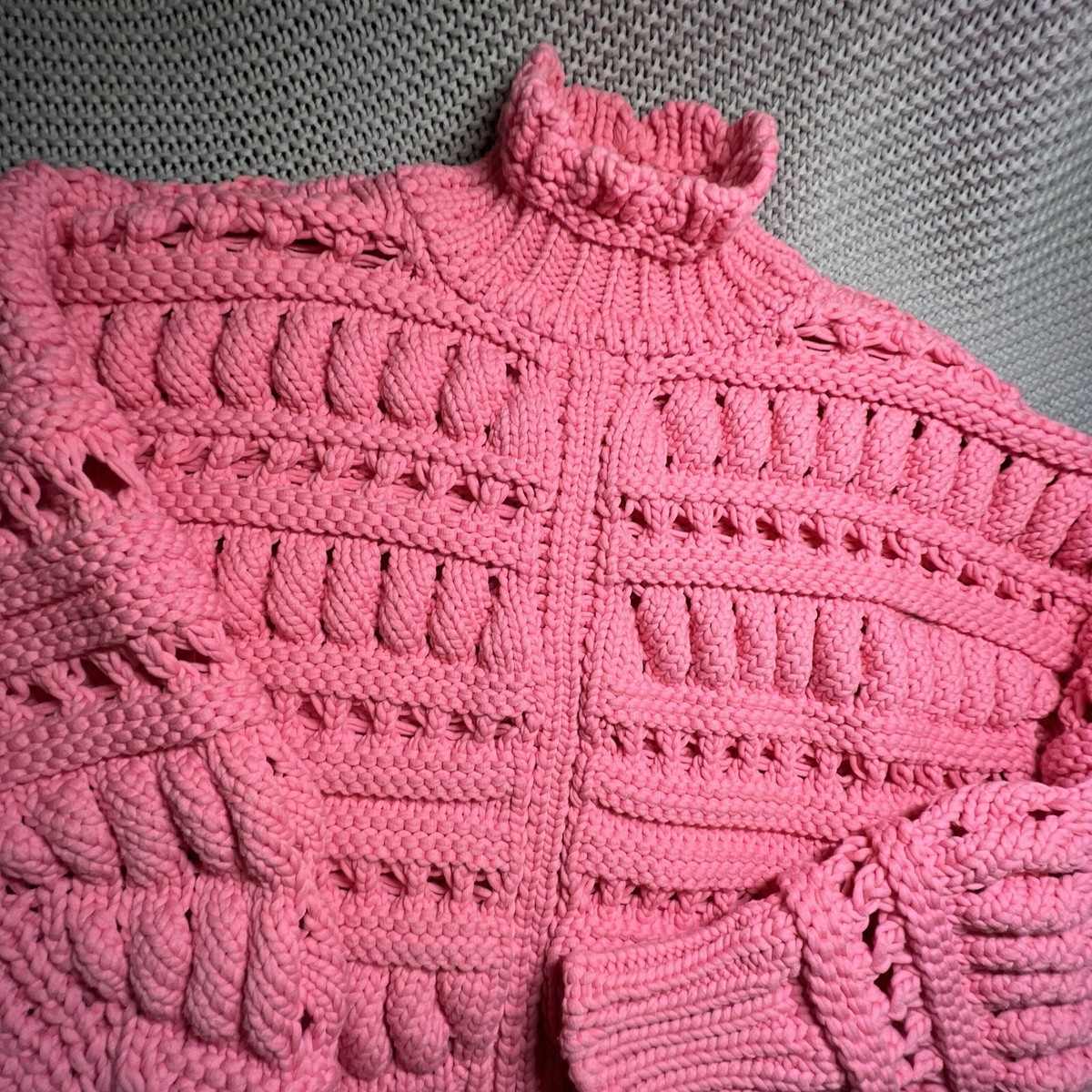 Isabel Marant Pink Zoe Oversized Chunky Knit Sweater Women's