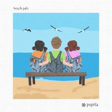 Beach Pals Needlepoint Kit or Canvas