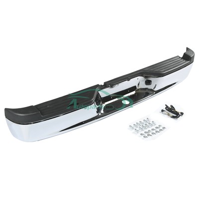 NEW Chrome - Steel Rear Step Bumper Assembly Fit 2005-2011 Dodge Dakota Truck
