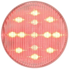 2.5 Inch Round Fleet Marker Light - Red LED / Clear Lens - GG 79318