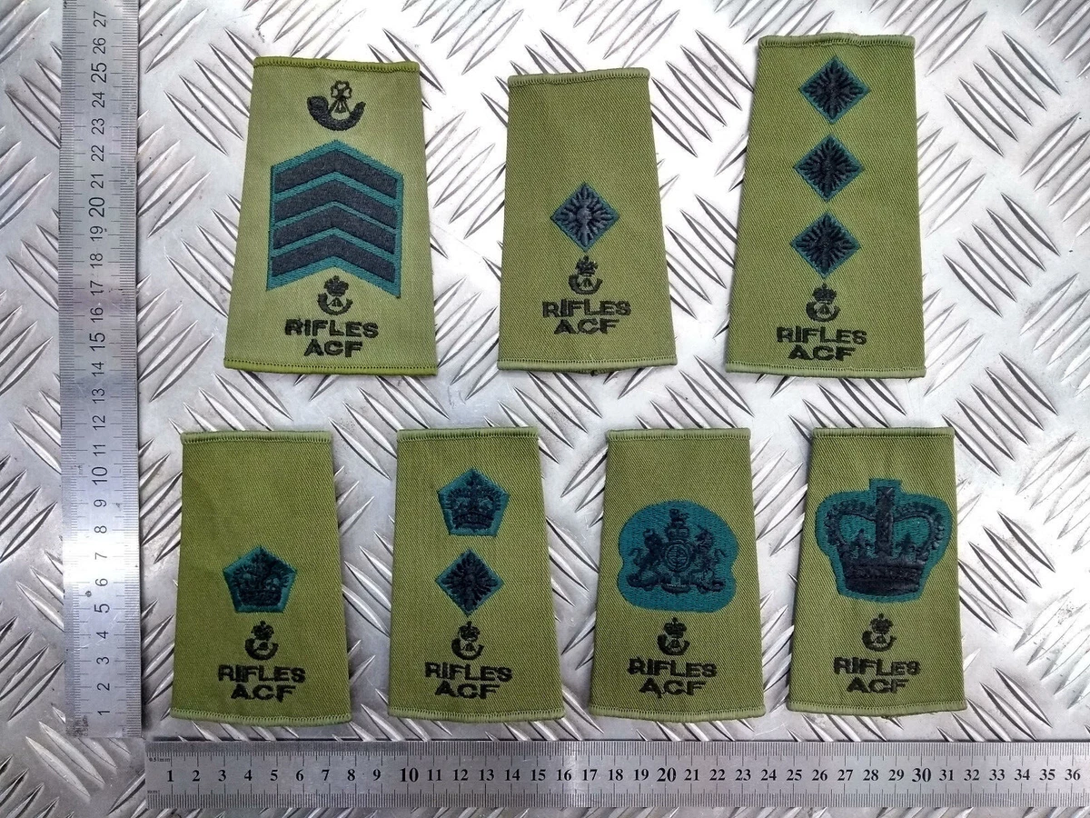 British Army Surplus MTP Camouflage Rank Slide - Lance Corporal To Field Marshal Set British Militaria - Foto 11