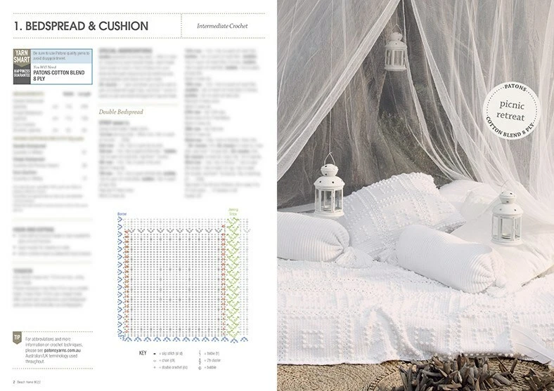 Patons - BEACH HOME PATTERN BOOKLET #8022 - Image 3 of 4