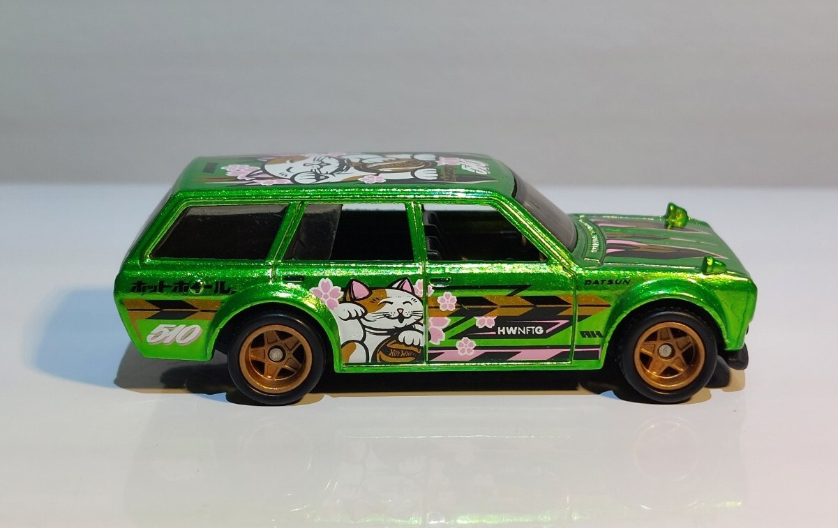 Hot Wheels Garage NFTH Datsun 510 Wagon Super Cool NFTG Riveted Test