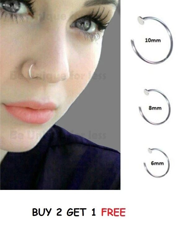 Small Silver Piercing Rings Ø 6, 7, 8, 9 & 10mm – Noomaad